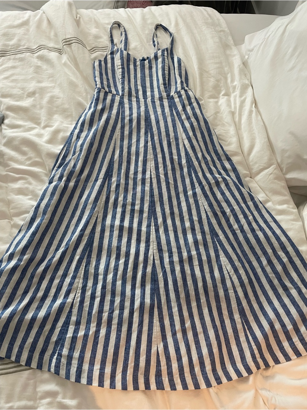 Old Navy Blue and White Striped Sundress